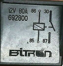 Teleruttore Relè Avviamento 12V 150A 4 Faston Con Fusibile 30A Tipo Rotondo